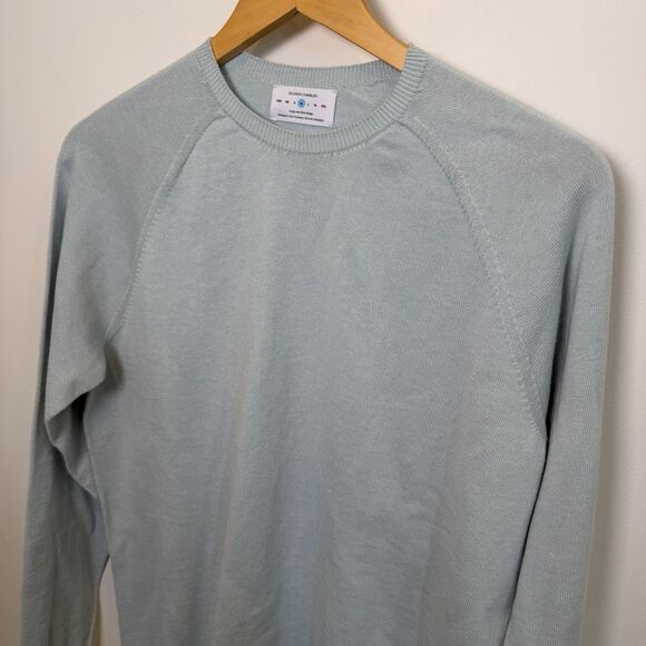 Oliver Charles Sweater Women's Medium Blue Bird Summer Crewneck Seacell Knit - Picture 2 of 12